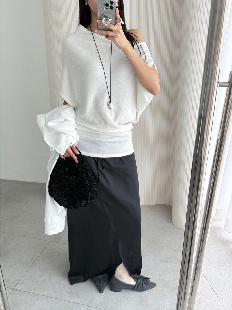 tulip satin skirts (3color)