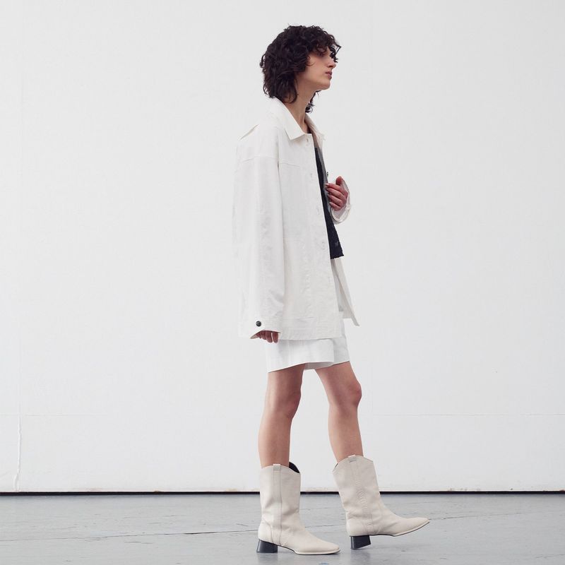 SAFARI SHIRT JACKET WHITE