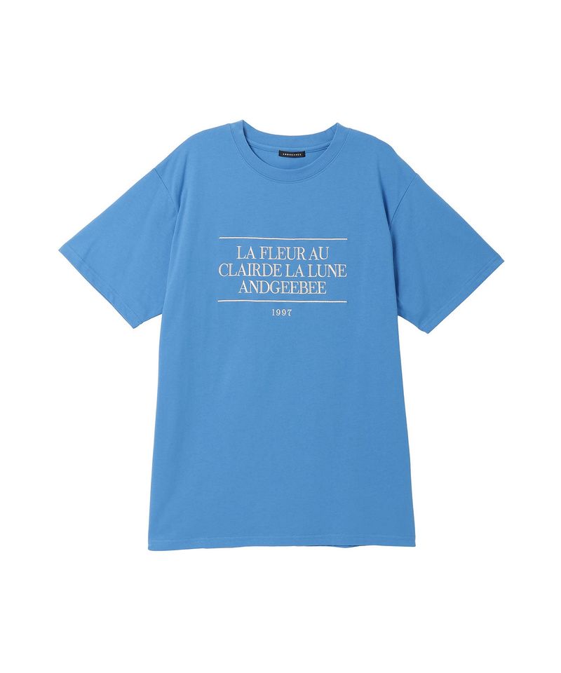 UNISEX メッセージエンブロイダリーT
