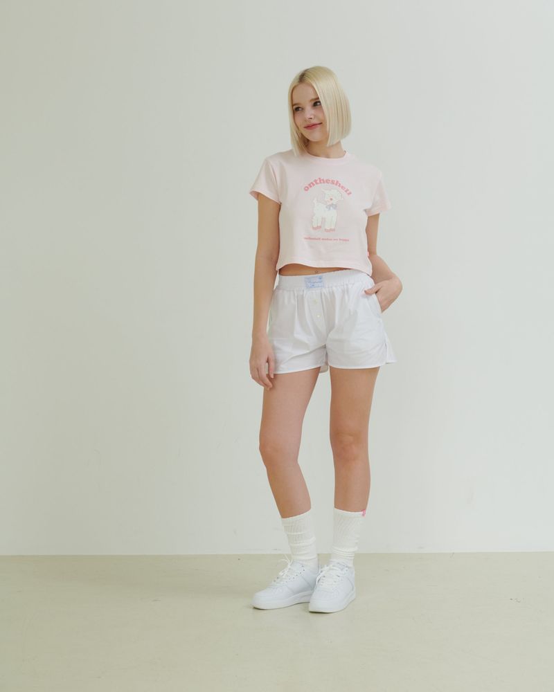 Ontheshell Cotton Pants - Pure White