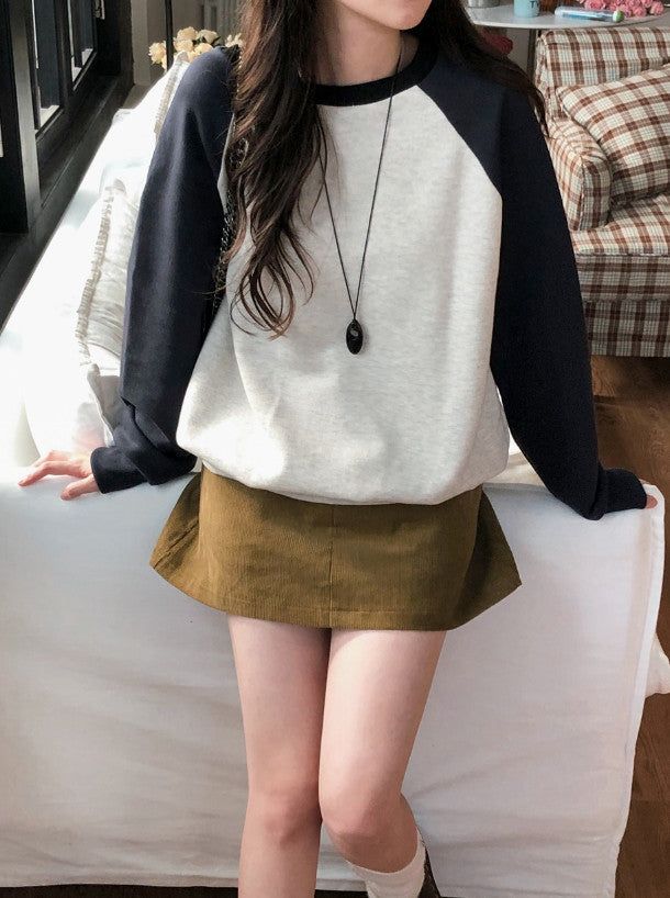 SHOPPERLAND(ショッパーランド)の「Casual Mood Raglan Sweat Shirt (3color)(Tops)」