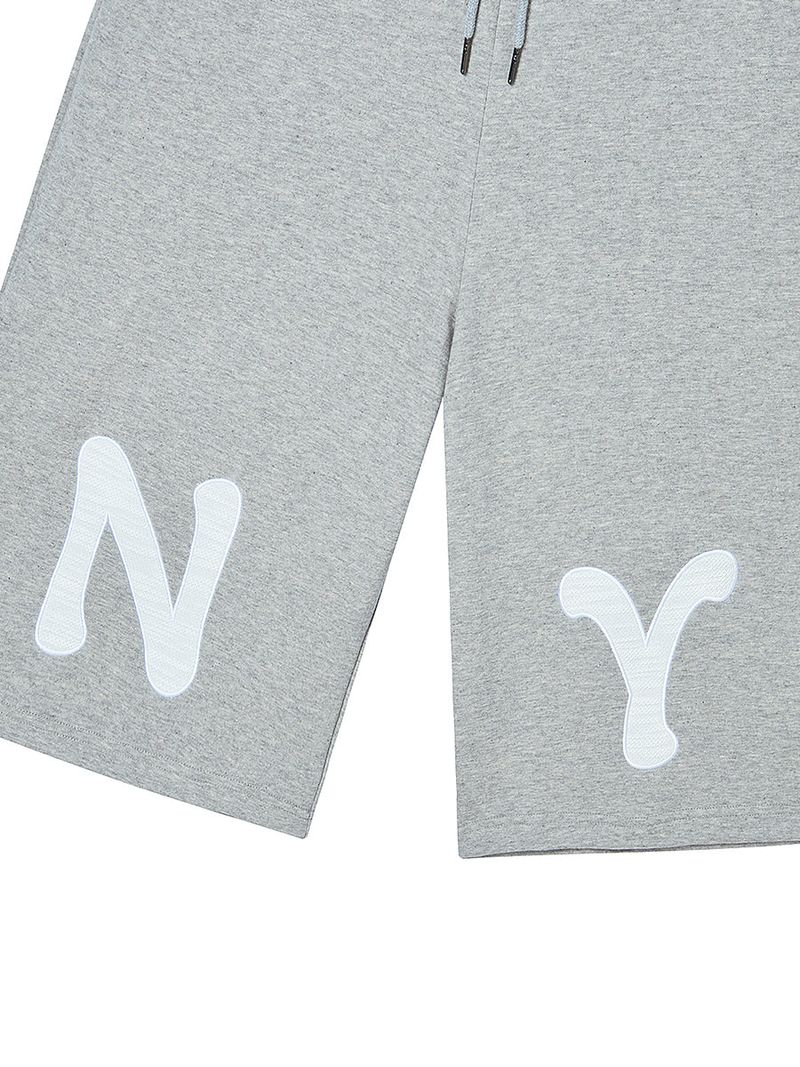 NY APLIQUE CAPRI PANTS GREY