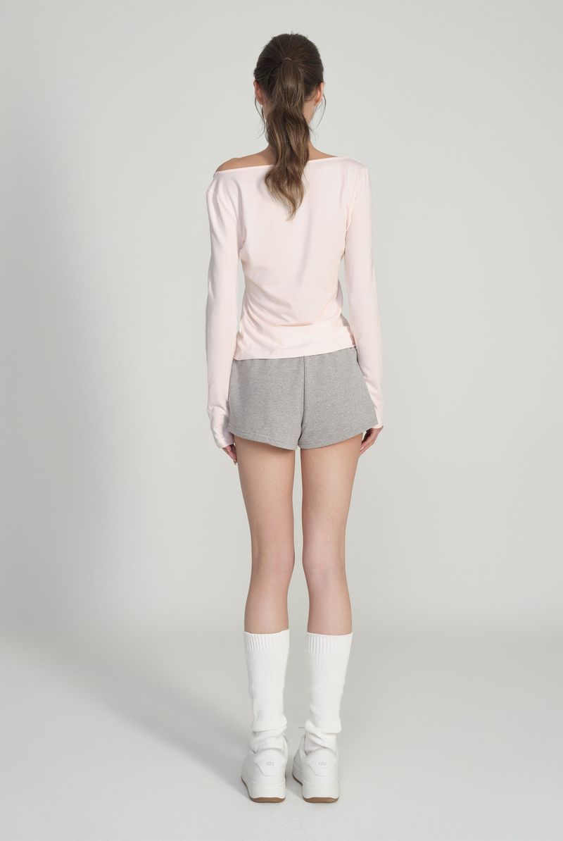 09 Numbering shorts, Gray/Pink