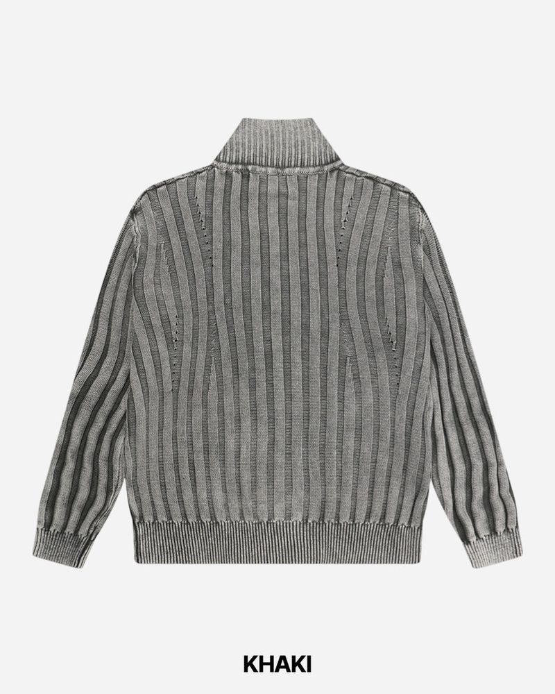 Nex Pigment Knit Zip-up