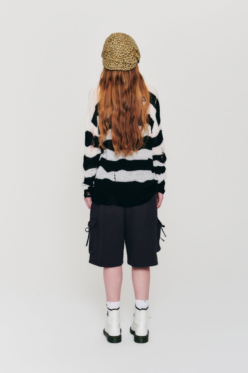 CARGO BERMUDA COTTON PANTS [NAVY]