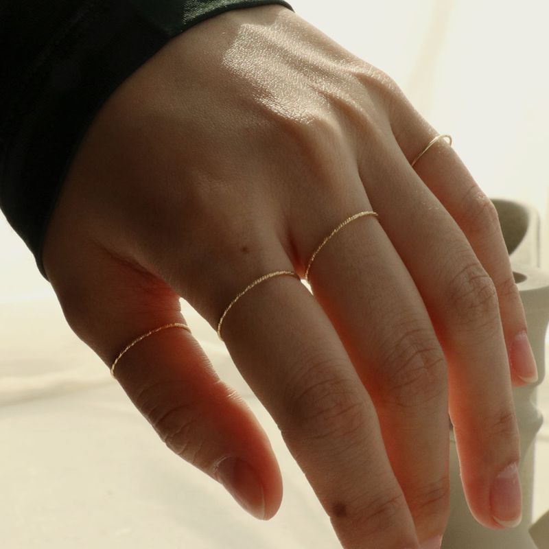 Less is more(レスイズモア)の「14K GOLD CUTTING RING_2COLOR(Accessories)」