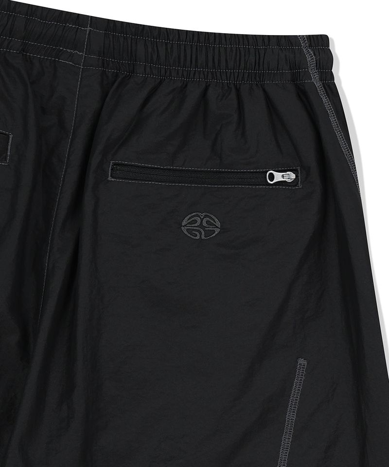 COVER STITCH NYLON TRACK SHORT