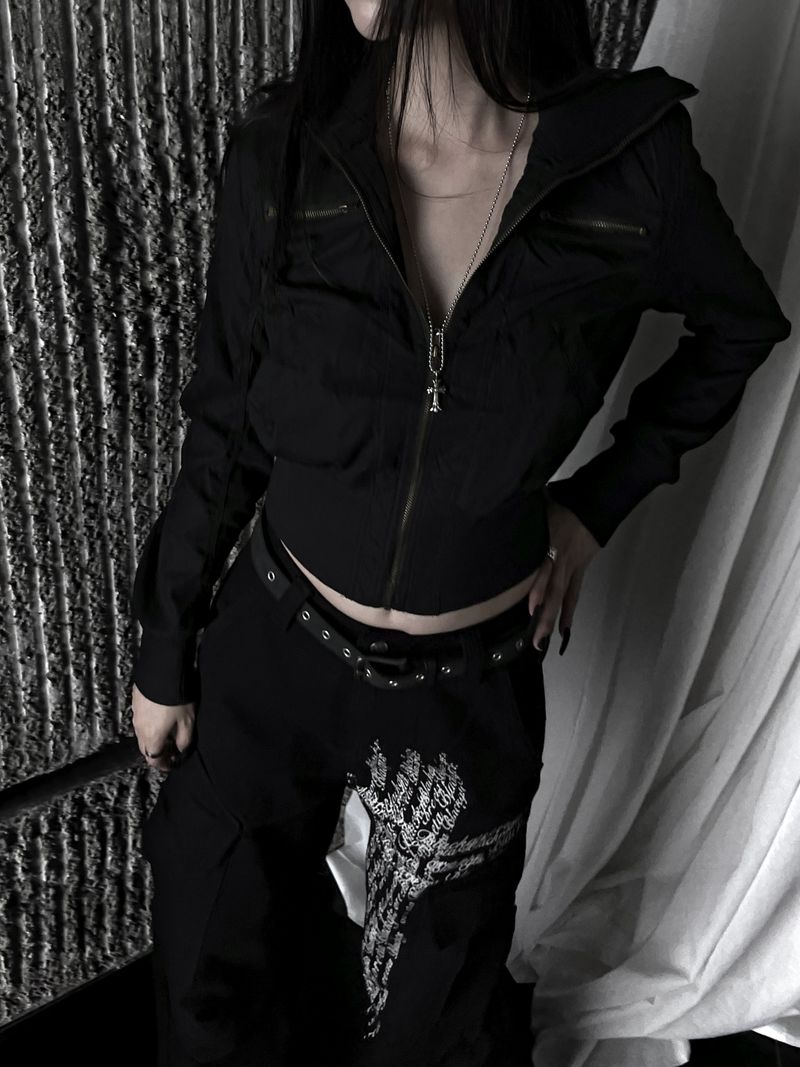 new and b vintage crop jacket