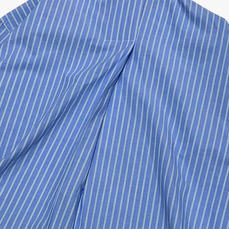 offset stripe shirt_blue