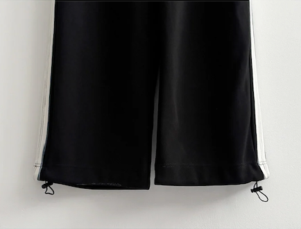 Enz Side Track Line Wide Pants