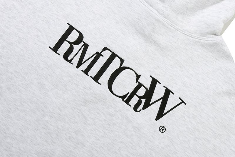 RECENT LOGO HOODIE_LIGHT GREY