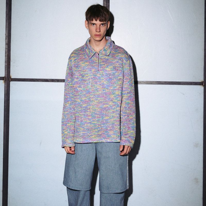 SOFT RAINBOW KNIT SHIRT