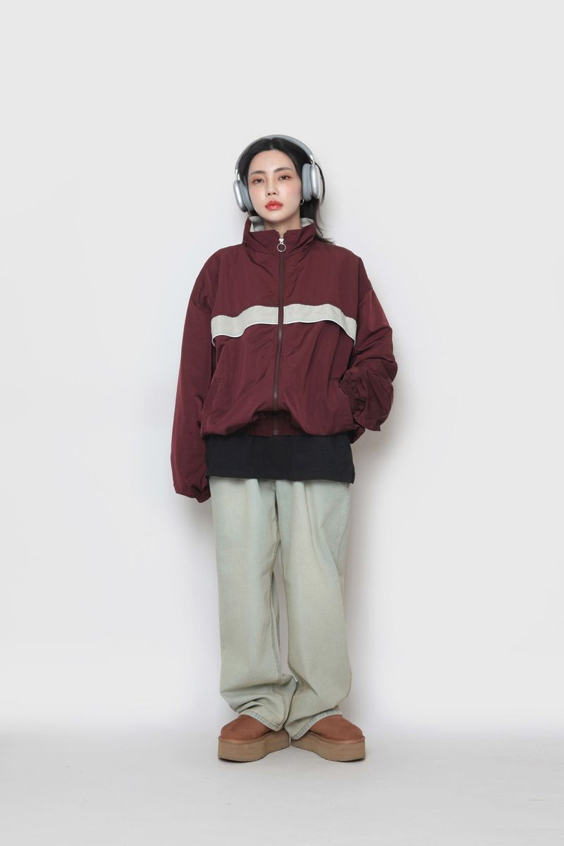 Mid Colour Piping Zip-Up