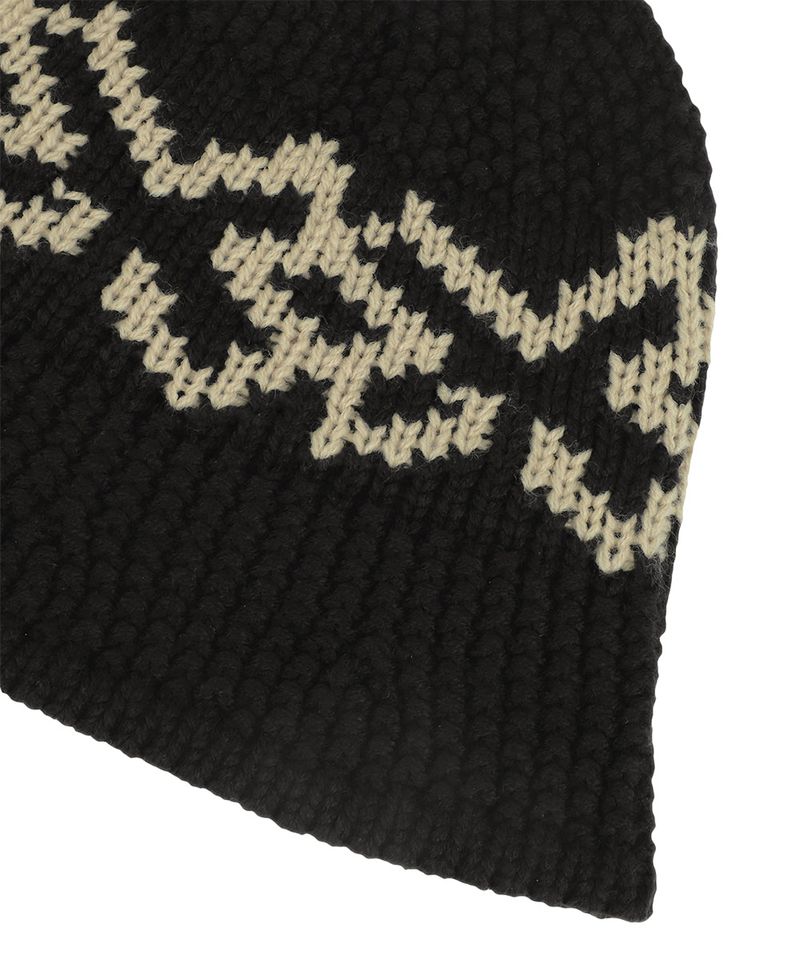 M LOGO KNIT BUCKET HAT