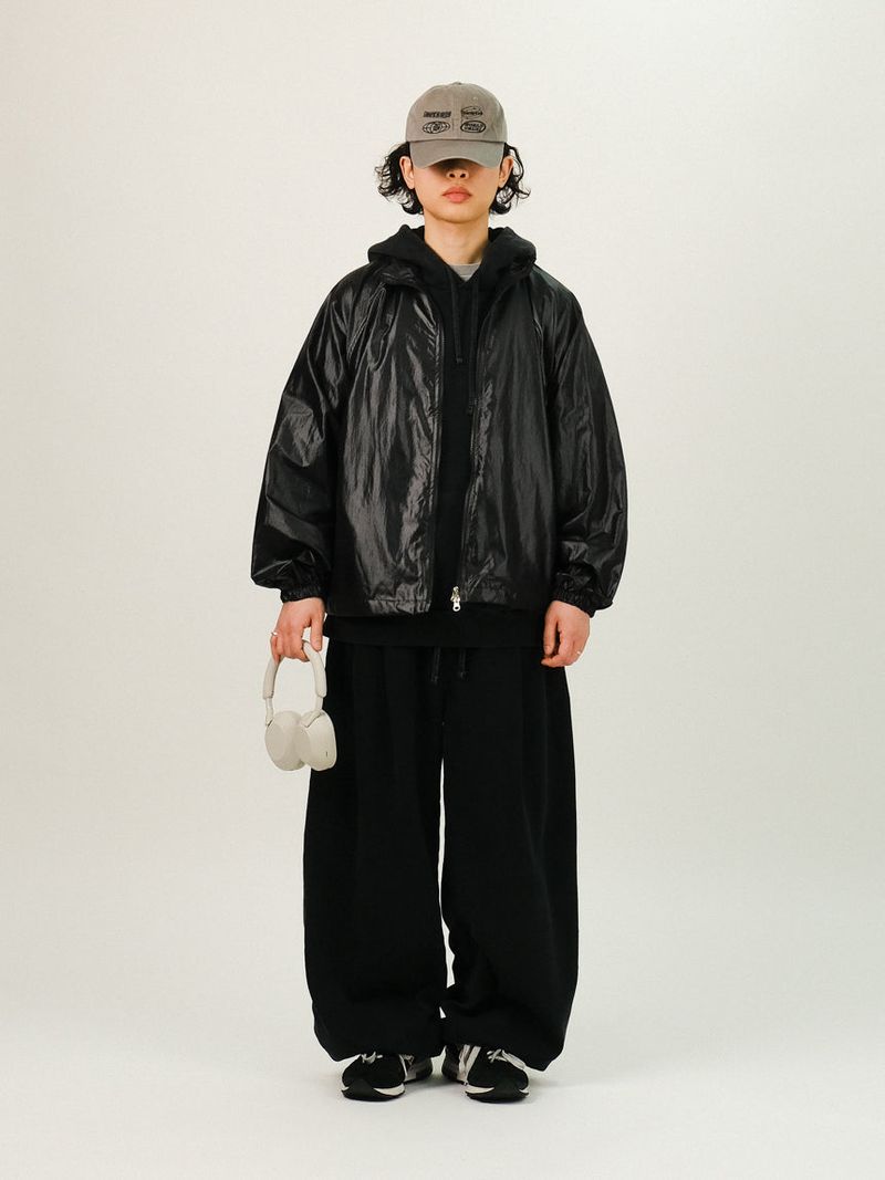 HM SAINT Glossy Nylon Jacket Windbreaker