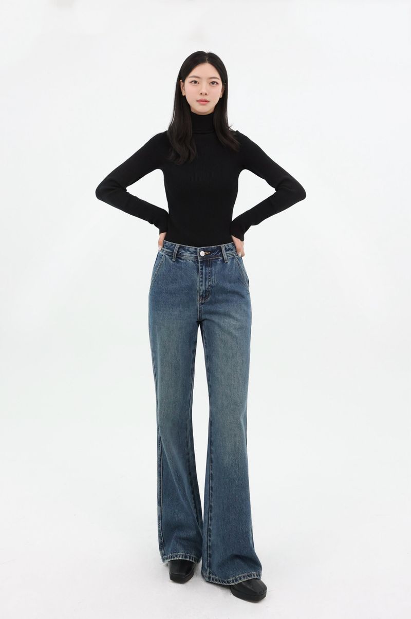 SIGNATURE LOGO FLARE DENIM code 26007
