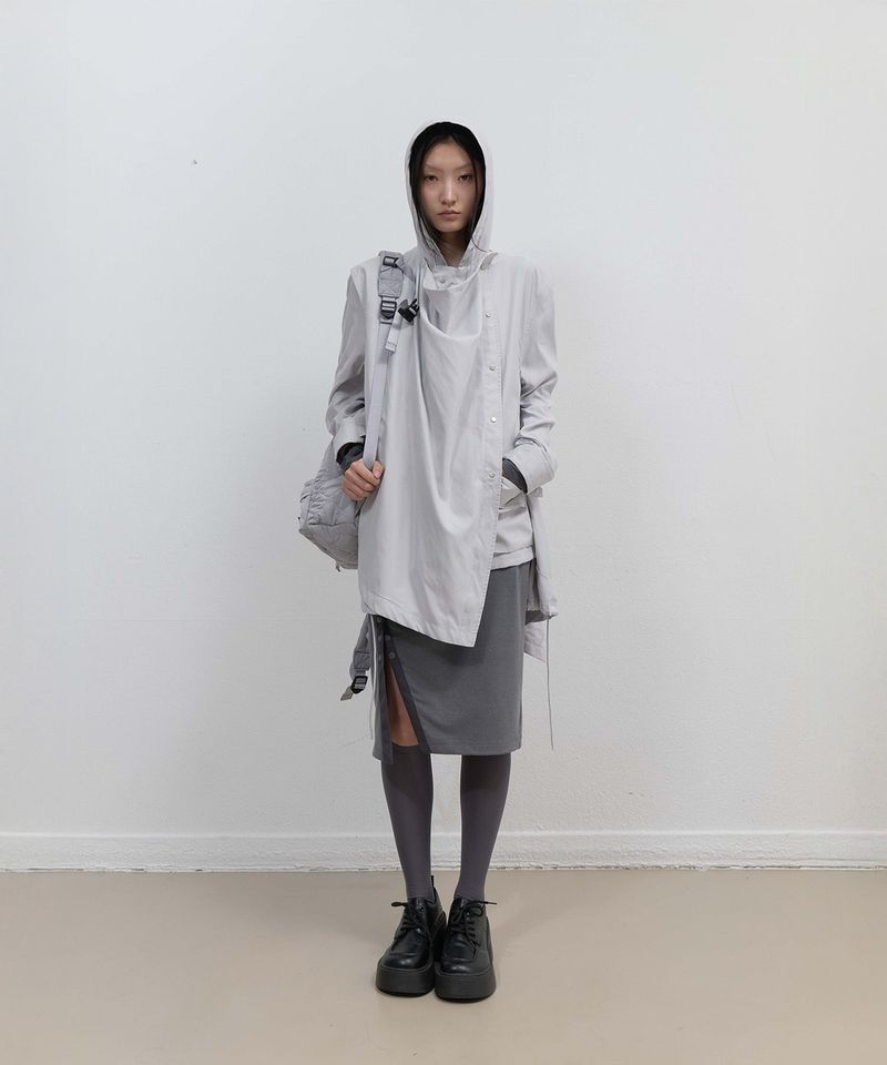 ojos（オホス）の「Draped Field Parka / Grey（Jackets/Outerwear）」