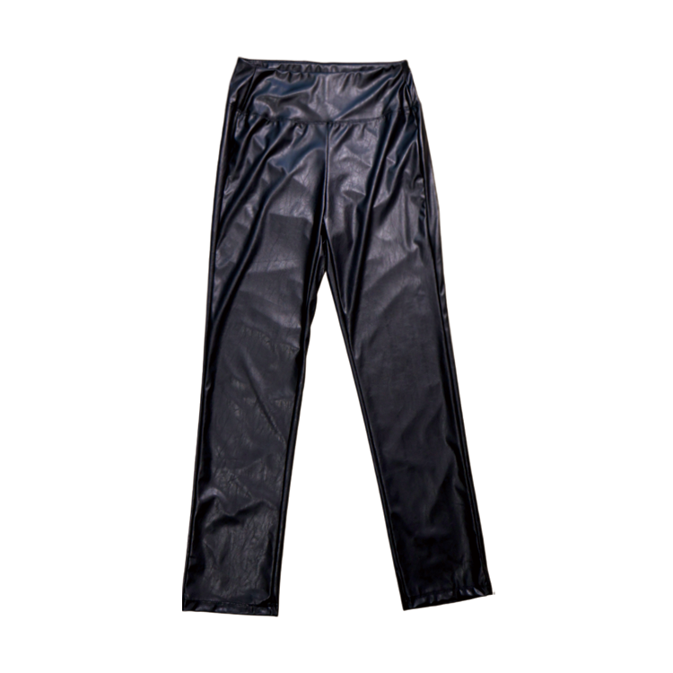 LEATHER STRAIGHT PANTS