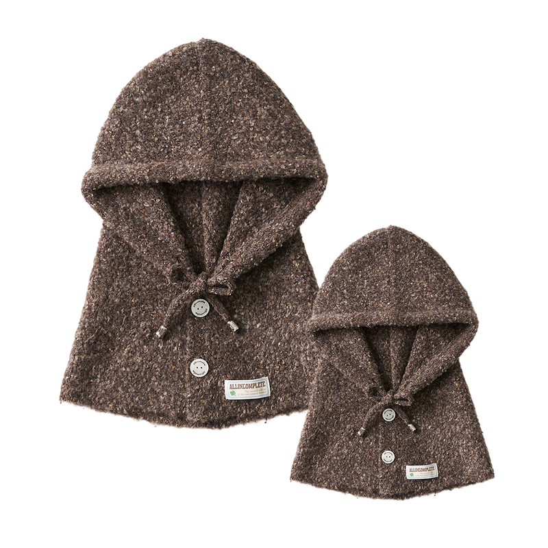 Family Sprinkle Boucle Balaclava Set (Brown)