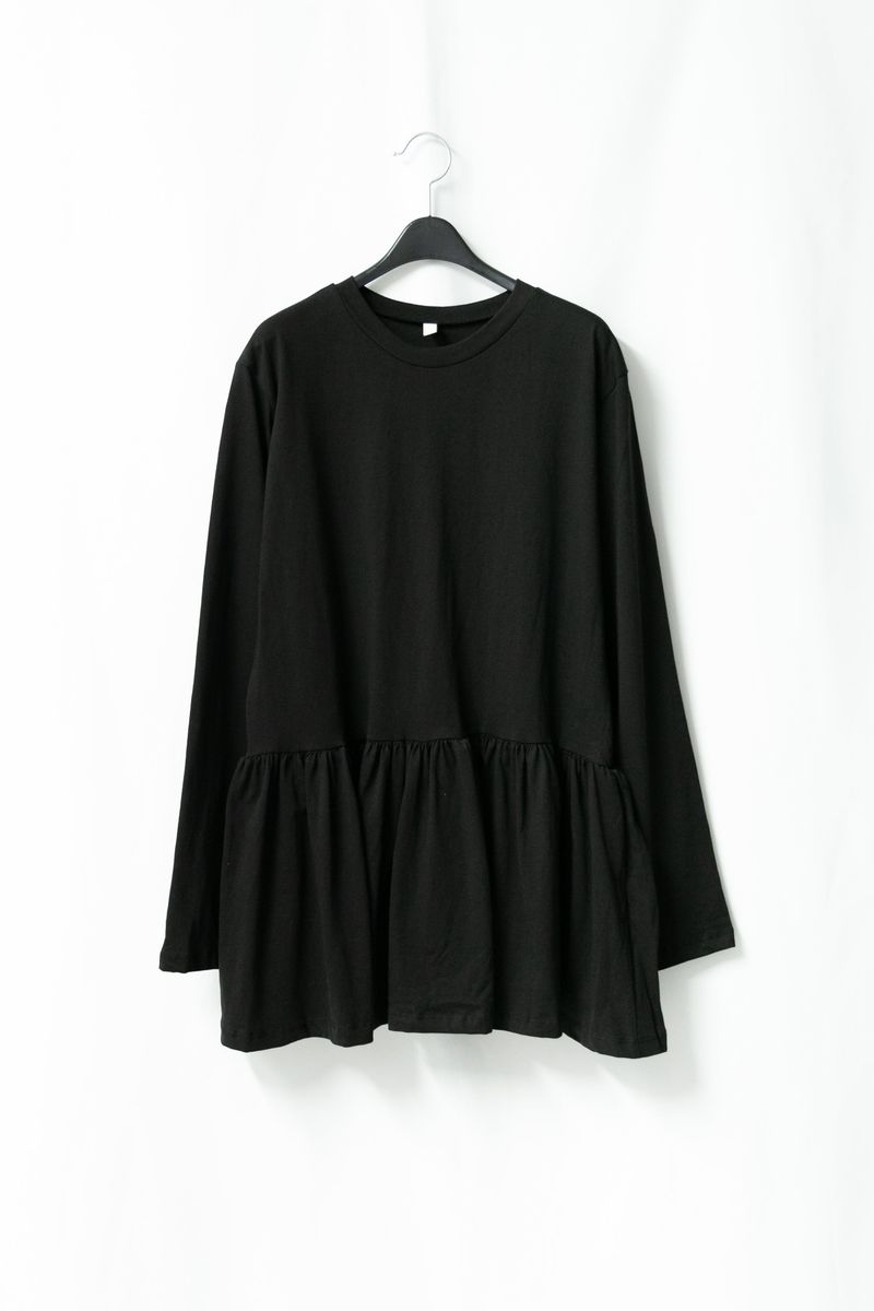 shirring layered cotton ops(3colors)
