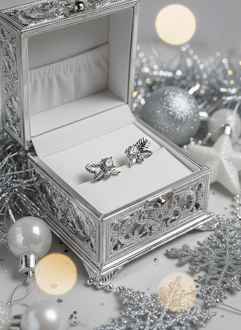 Elf Leaves Piercing - Silver Color