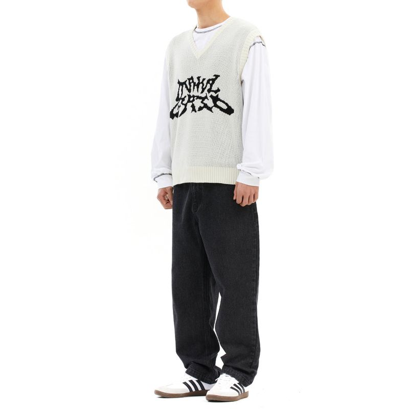 TRIBAL LOGO KNIT VEST