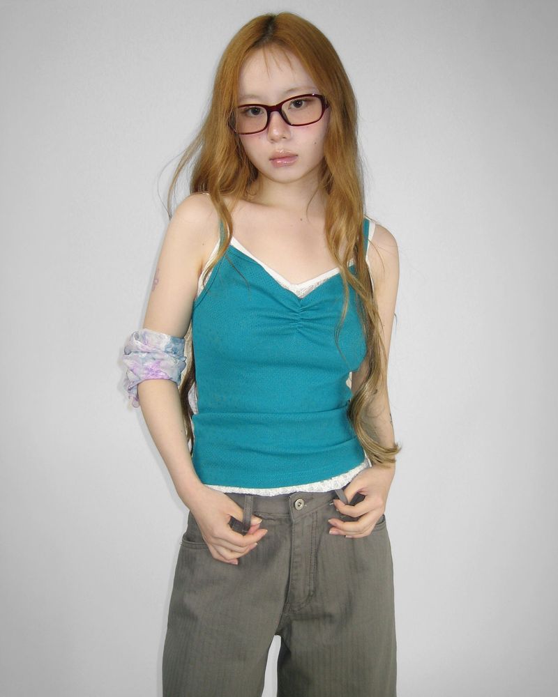 NUPHLO(ニューフロー)の「TATA PUNCHING SHIRRING CAMI(Tops)」