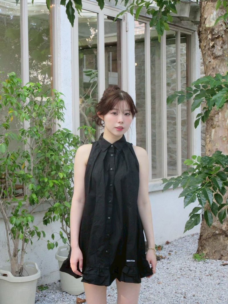 shirt mini one-piece
