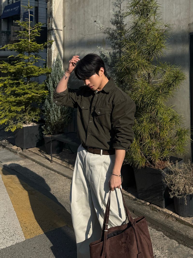 Ber twill cotton pants
