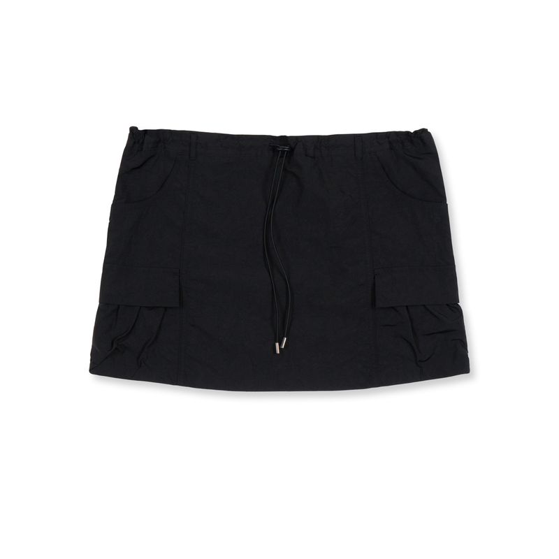 ナイロンミニスカート (Black)