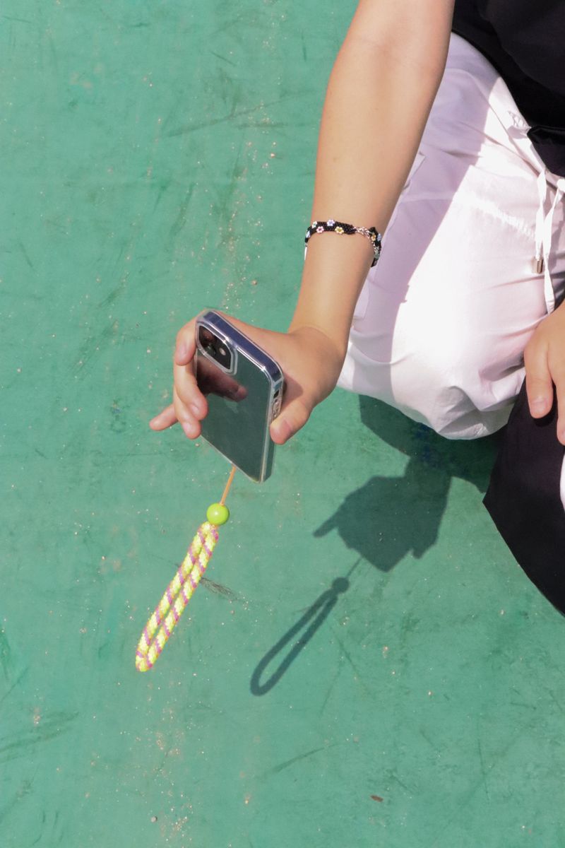 Classical Crochet Phone strap (Green)