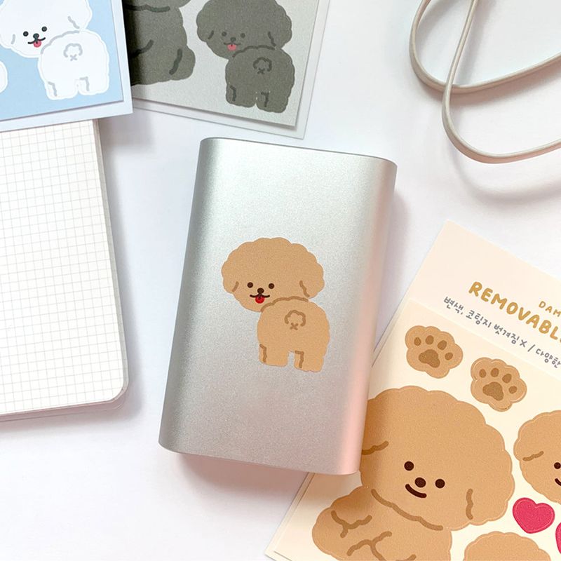 【1+1 SET】 Puppy Removable Sticker