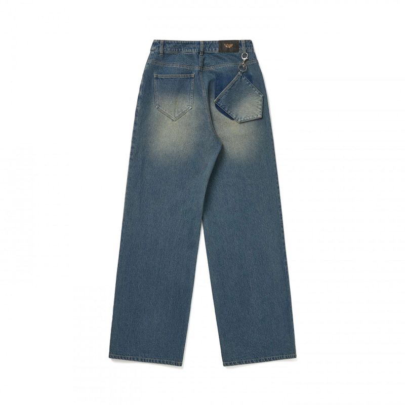 POCKET KEY RING DENIM PANTS