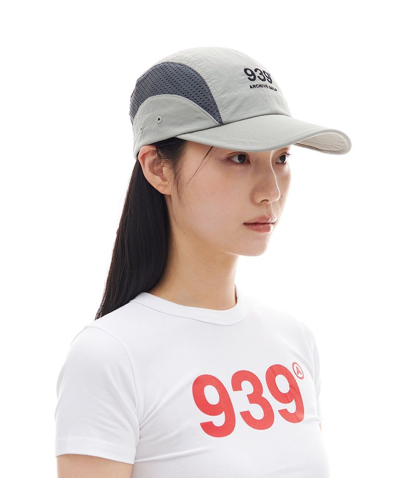 SMALL LOGO MESH CAMP CAP (GRAY)