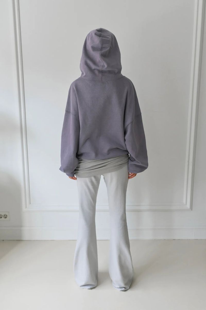 26SS★ HIGH NECK VINTAGE PIGMENT HOODIE ZIP-UP