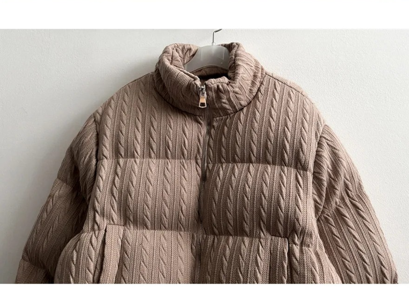 Cream Pattern Jacket Jumper