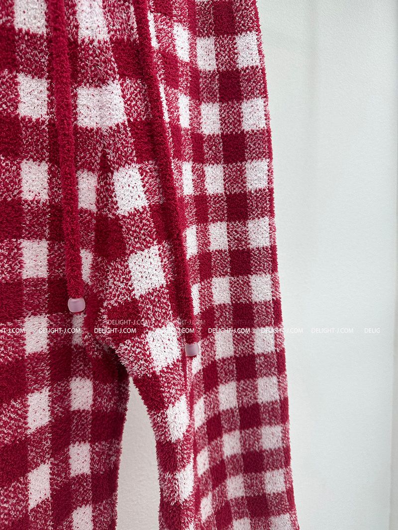 Anvely Checkered Sleep Pajamas Set