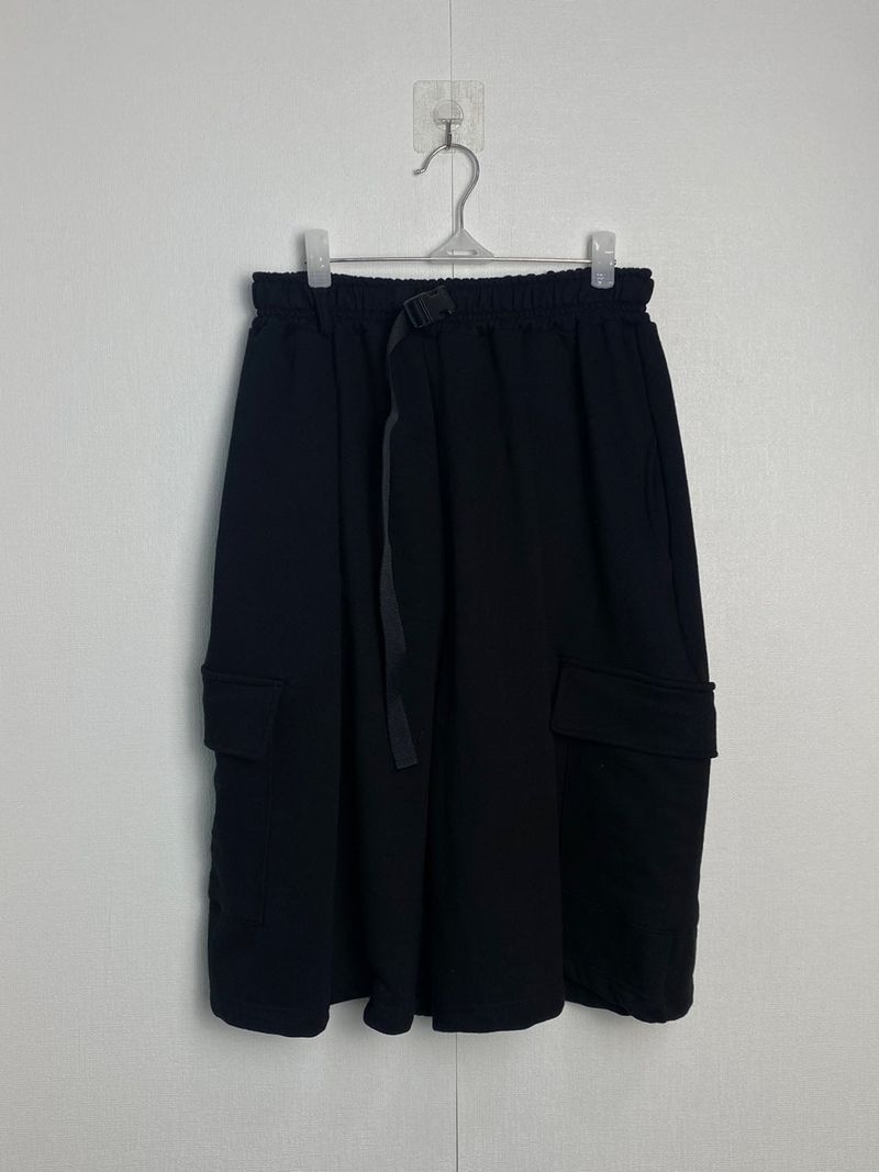Strap sweat bermuda pants 2C