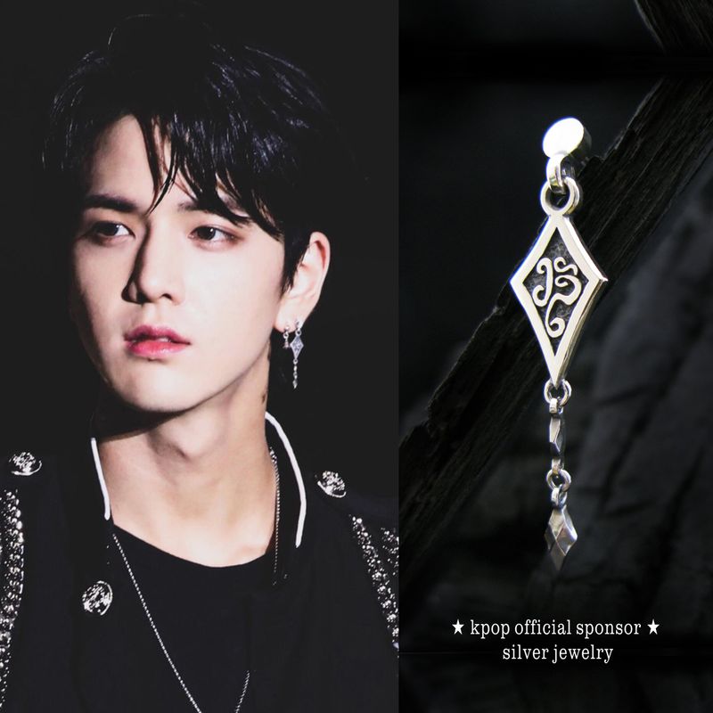 BT dia-D silver earring
