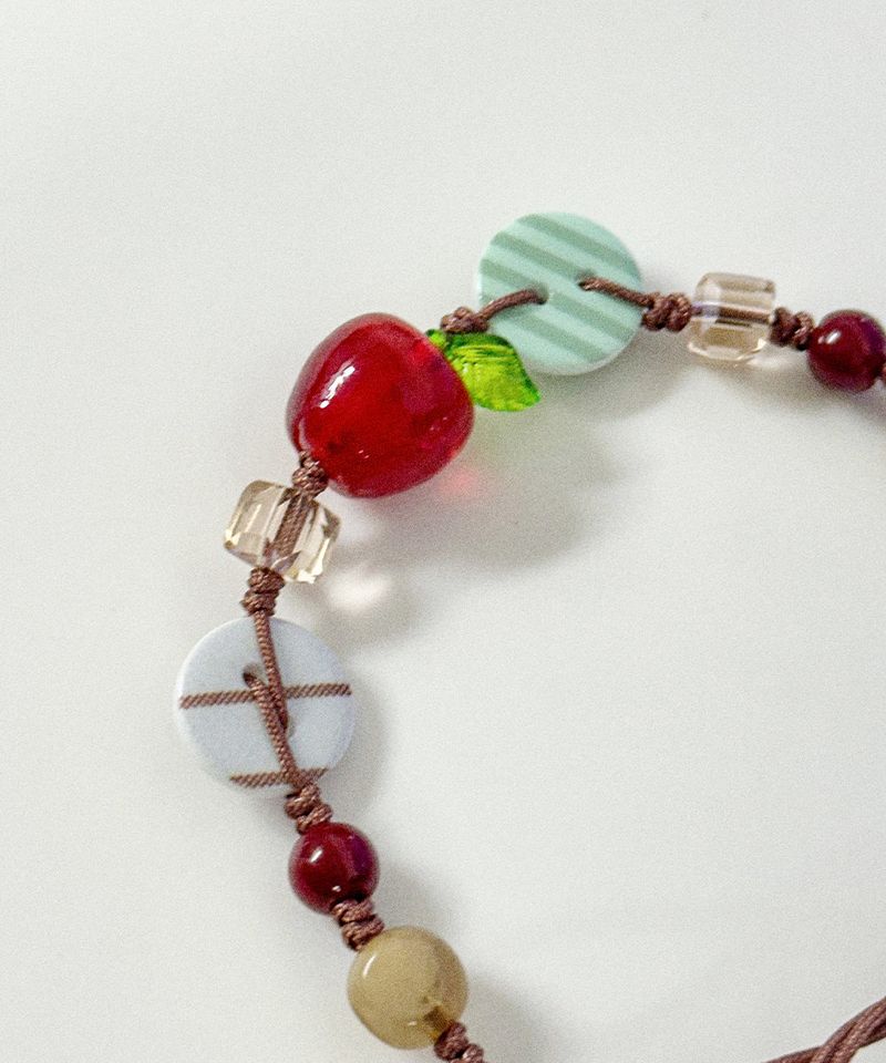 Apple Morrie Girl Vintage Beads Bracelet