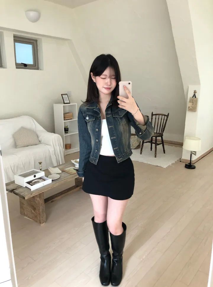 basic mini skirt pants
