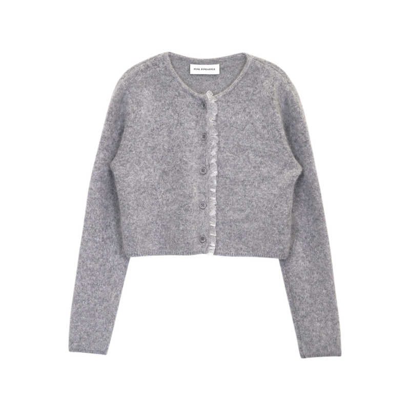 LACE FRILL CARDIGAN