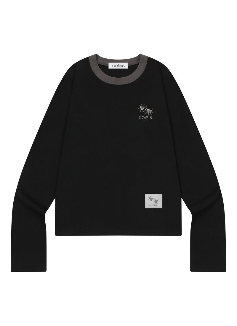 COIRIS（コイリス）の「RORA SMALL LOGO ROUND NECK LONG SLEEVE T (3COLOR)（Tops）」