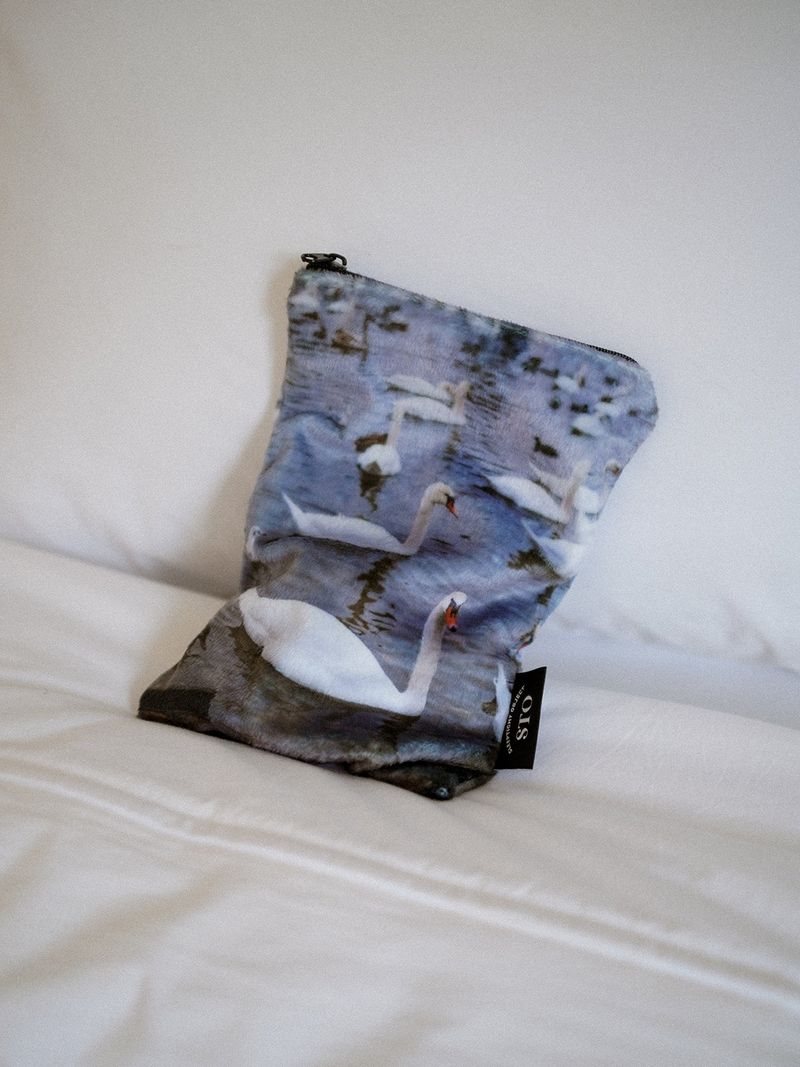 winter swan pouch