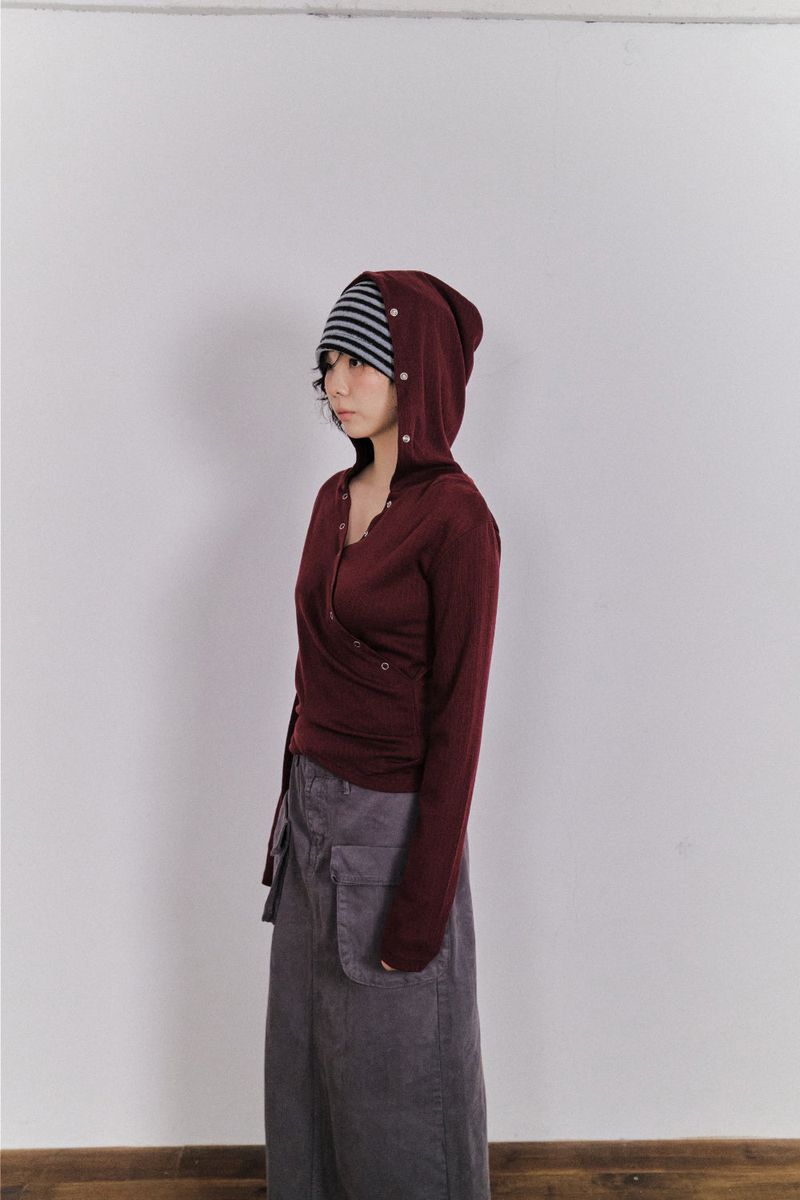 Groove Button Hoodie (3color)