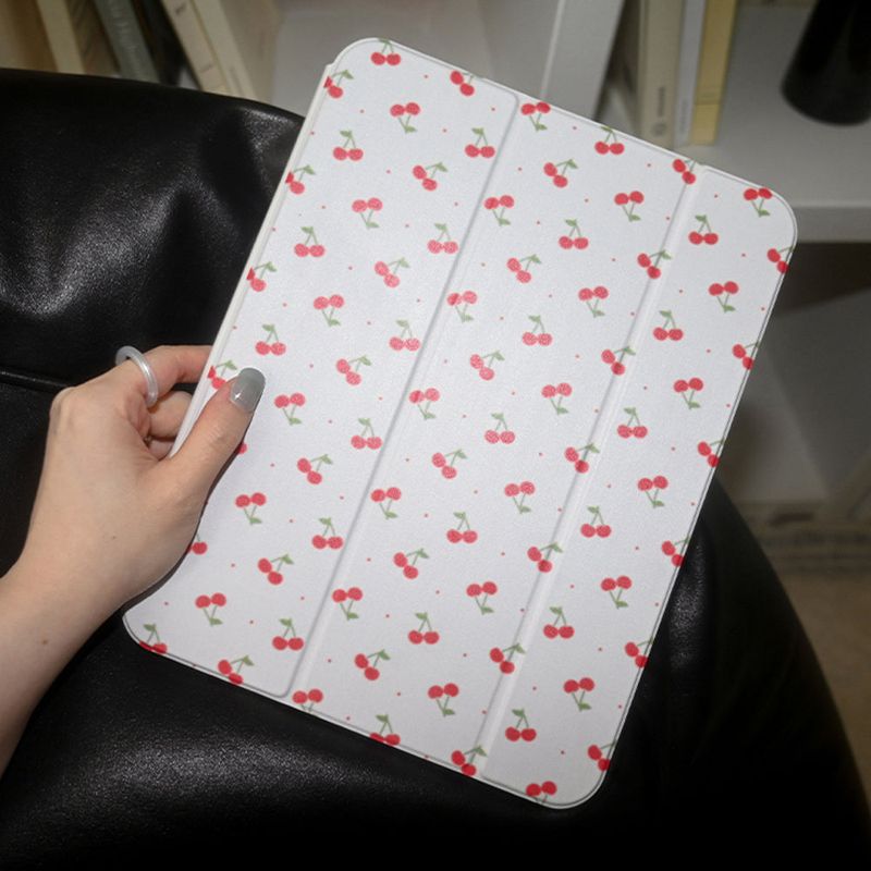 [MADE] fruits dot iPad case (cherry)