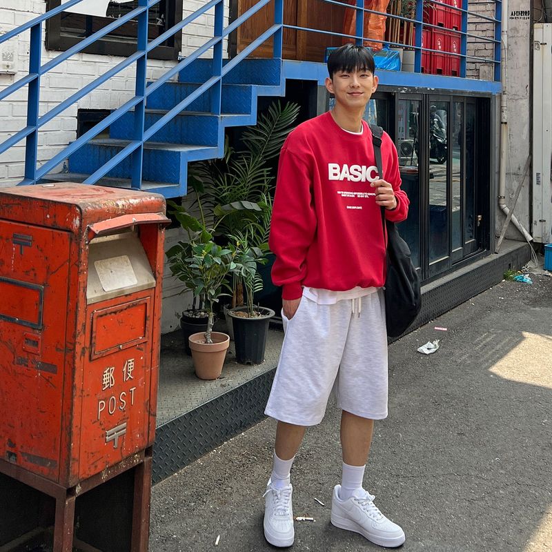 nareum(ナルム)の「バミューダハーフスウェットパンツ(パンツ)」