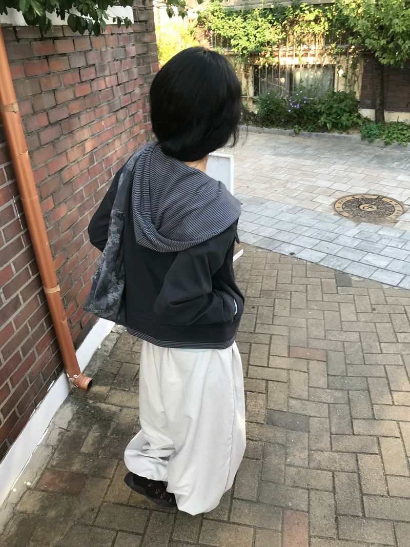 レイヤード フードジャケット