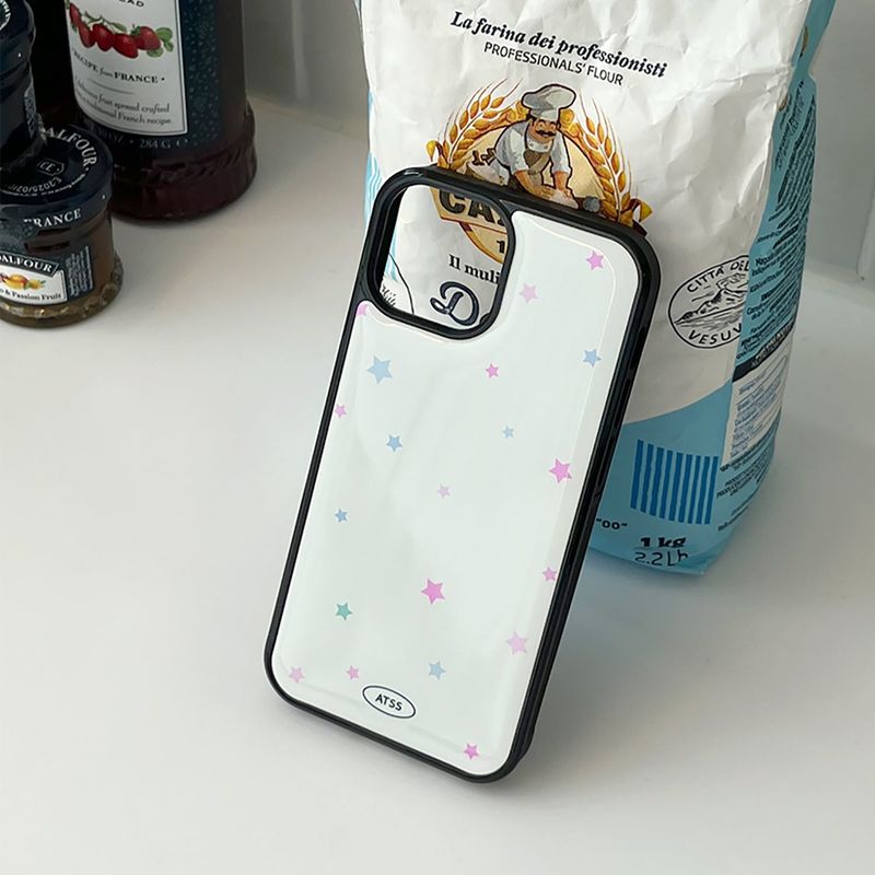 Pastel star epoxy bumper case(white)
