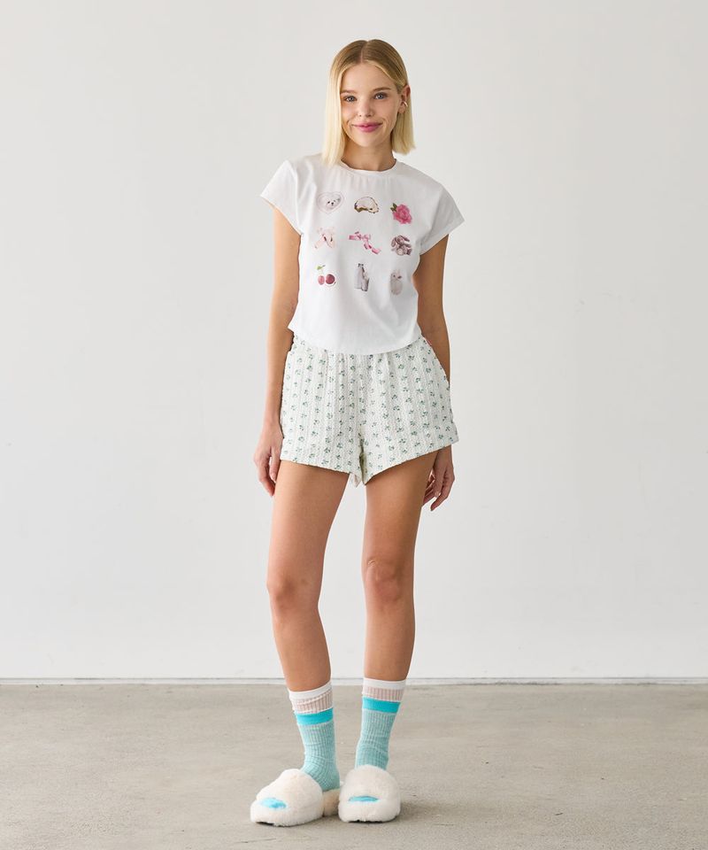 MICRO FLORAL SHORTS